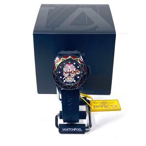 Invicta Pro Diver Exclusive Dia De Los Muertos Watch 43mm Model 43754 WR 100 NWT